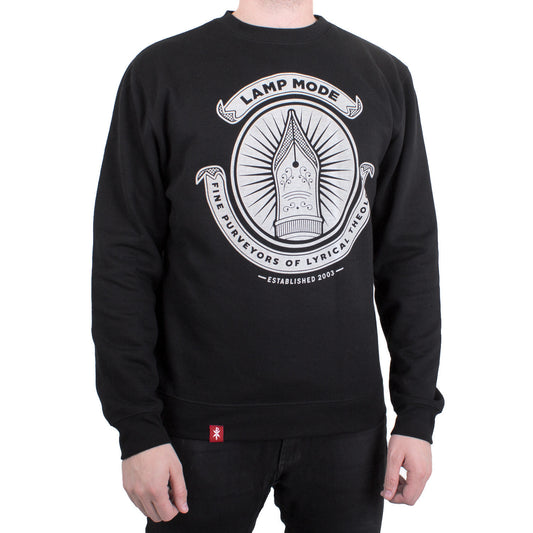 Lamp Mode Recordings 'Fountain Pen' Sweatshirt - Black